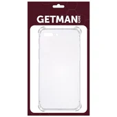 TPU чехол GETMAN Ease logo усиленные углы для Apple iPhone 7 plus / 8 plus (5.5") Прозрачный / Transparent