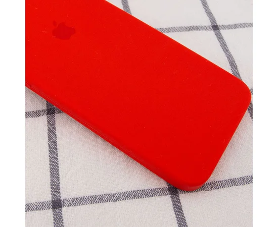 Чехол Silicone Case Square Full Camera Protective (AA) для Apple iPhone 7 plus / 8 plus (5.5") Красный / Red