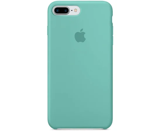Чехол Silicone case (AAA) для Apple iPhone 7 plus / 8 plus (5.5") Бирюзовый / Ice Blue