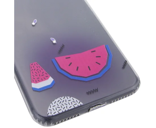 TPU чехол Luxury Diamond full protective для Apple iPhone 7 plus / 8 plus (5.5") Голубой / Арбуз