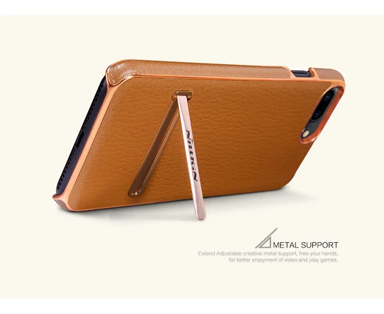 Кожаная накладка с подставкой Nillkin M-Jarl Series для Apple iPhone 7 plus / 8 plus (5.5") Коричневый