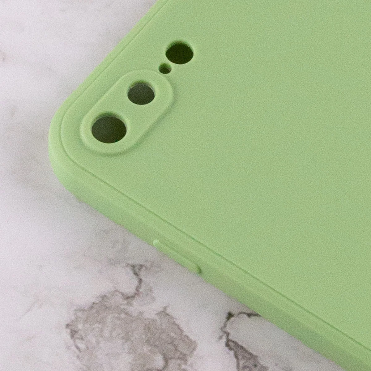 Силиконовый чехол Candy Full Camera для Apple iPhone 7 plus / 8 plus (5.5") Фисташковый