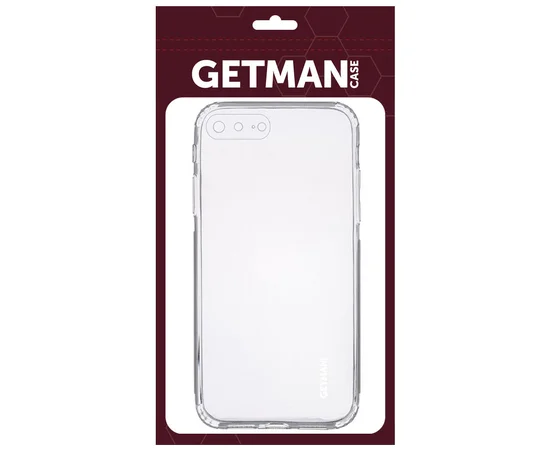 TPU чехол GETMAN Clear 1,0 mm для Apple iPhone 7 plus / 8 plus (5.5") Прозрачный