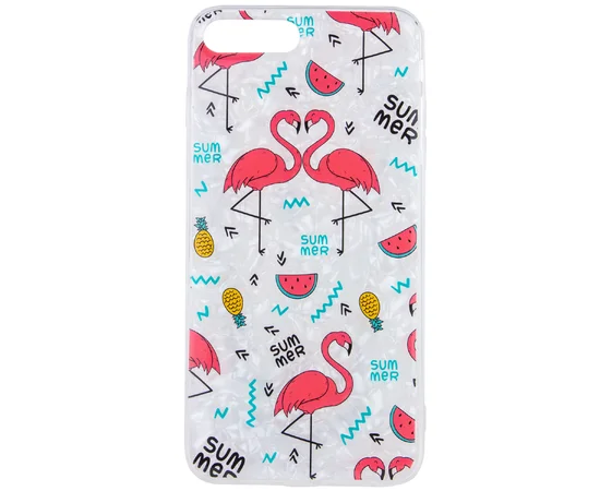 Накладка Glue Case Фламинго для Apple iPhone 7 plus / 8 plus (5.5") Белый