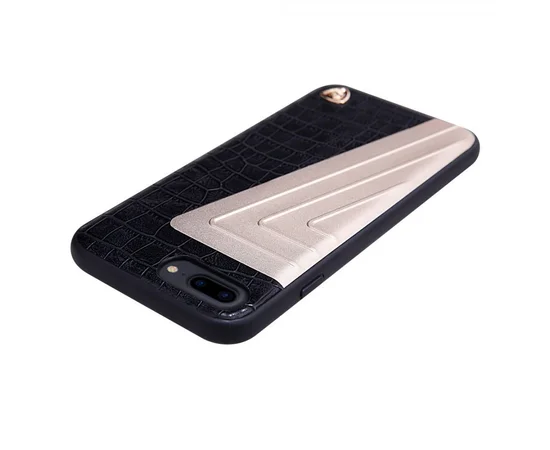 Кожаная накладка Nillkin Hybrid Series для Apple iPhone 7 plus / 8 plus (5.5") Черный / Золотой