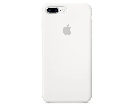 Чехол Silicone case (A) для Apple iPhone 7 plus / 8 plus (5.5") Белый / White