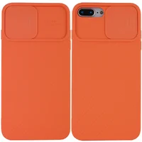 Чохол Camshield Square TPU зі шторкою для камери для Apple iPhone 7 plus / 8 plus (5.5 ") Помаранчевий