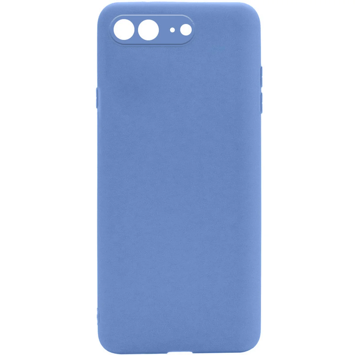 Силиконовый чехол Candy Full Camera для Apple iPhone 7 plus / 8 plus (5.5") Голубой / Mist blue