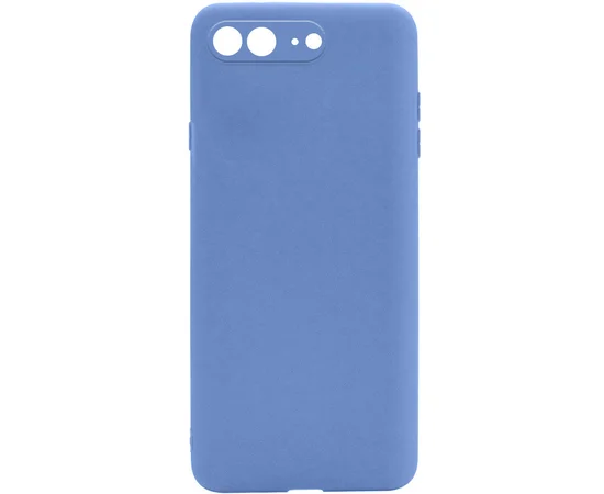 Силиконовый чехол Candy Full Camera для Apple iPhone 7 plus / 8 plus (5.5") Голубой / Mist blue