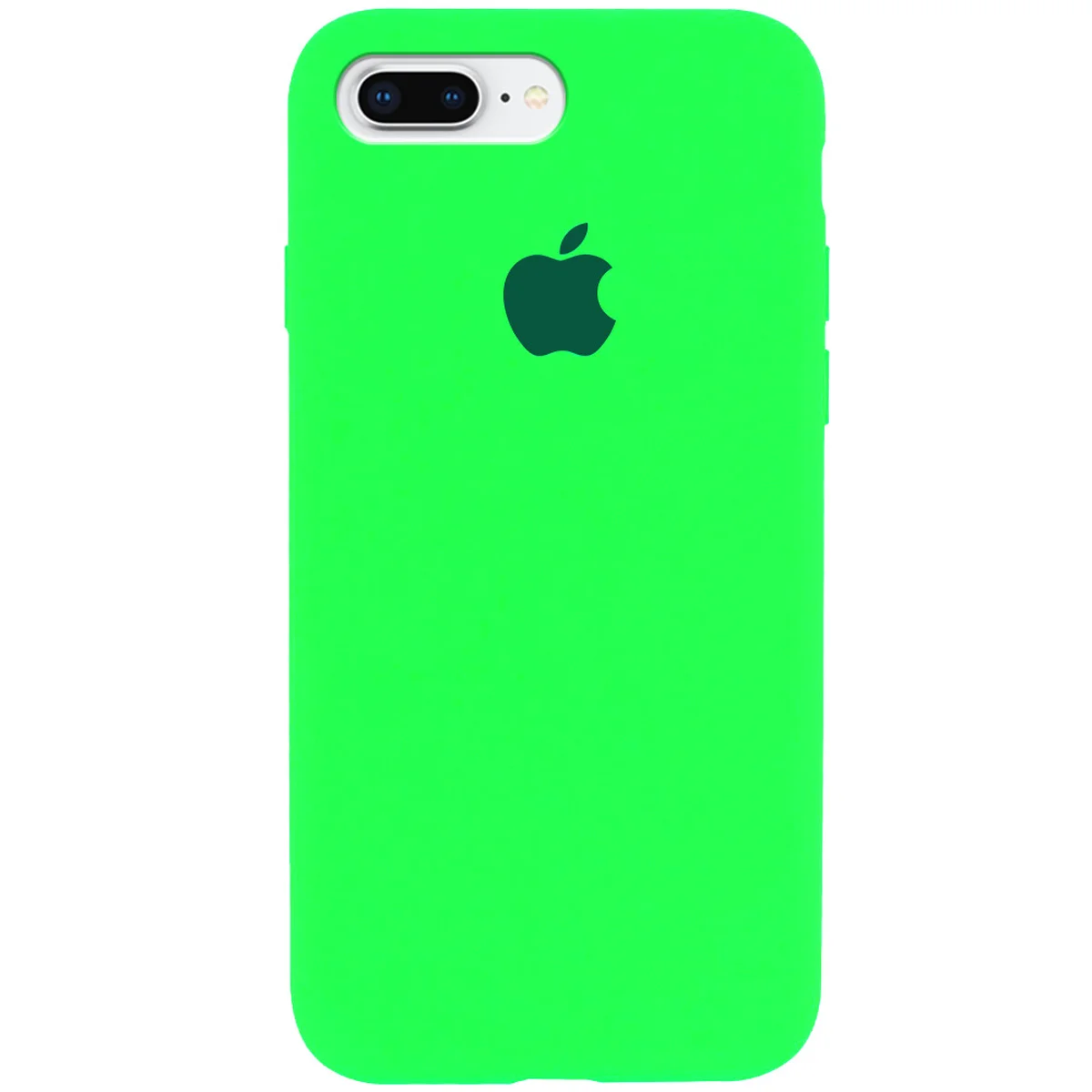 Чохол Silicone Case Full Protective (AA) для Apple iPhone 7 plus / 8 plus (5.5 ") Салатовий / Neon Green
