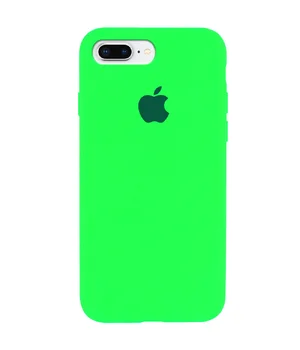 Чехол Silicone Case Full Protective (AA) для Apple iPhone 7 plus / 8 plus (5.5") Салатовый / Neon Green