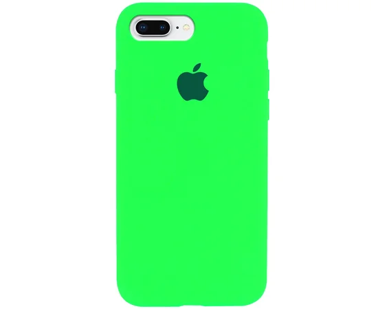Чехол Silicone Case Full Protective (AA) для Apple iPhone 7 plus / 8 plus (5.5") Салатовый / Neon Green