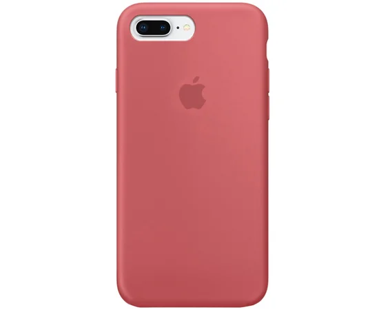 Чехол Silicone Case Full Protective (AA) для Apple iPhone 7 plus / 8 plus (5.5") Красный / Camellia