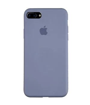Чехол Silicone case (A) (с закрытым низом) для Apple iPhone 7 plus / 8 plus (5.5") Серый / Lavender