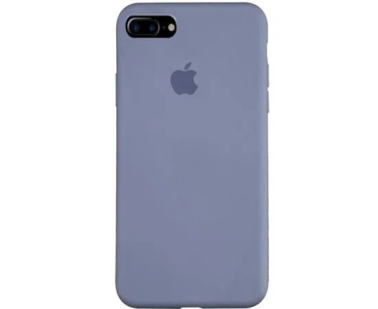 Чехол Silicone case (A) (с закрытым низом) для Apple iPhone 7 plus / 8 plus (5.5") Серый / Lavender