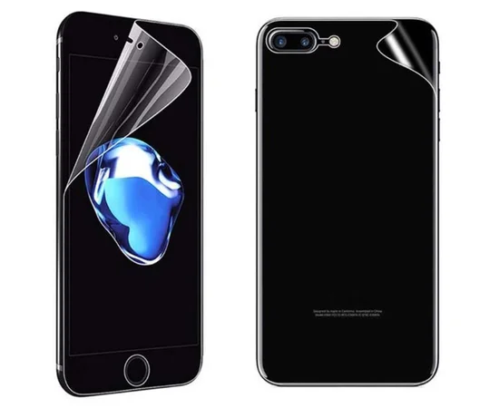 Бронированная полиуретановая пленка (на обе стороны) для Apple iPhone 7 plus / 8 plus (5.5") Прозрачная