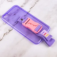 Чехол Handfree с цветным ремешком для Apple iPhone 7 plus / 8 plus (5.5") Фиолетовый