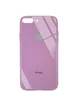 TPU+Glass чехол GLOSSY Logo (opp) для Apple iPhone 7 plus / 8 plus (5.5") Лиловый / Lilac Pride