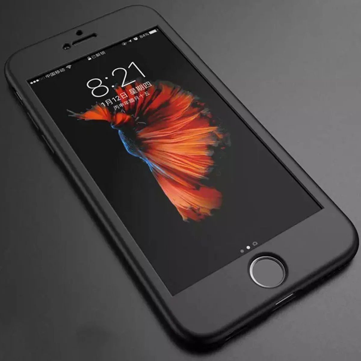 Пластиковая накладка GKK LikGus 360 градусов (opp) для Apple iPhone 7 plus / 8 plus (5.5") Черный