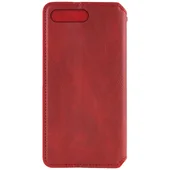 Кожаный чехол-книжка GETMAN Cubic (PU) для Apple iPhone 7 plus / 8 plus (5.5") Красный