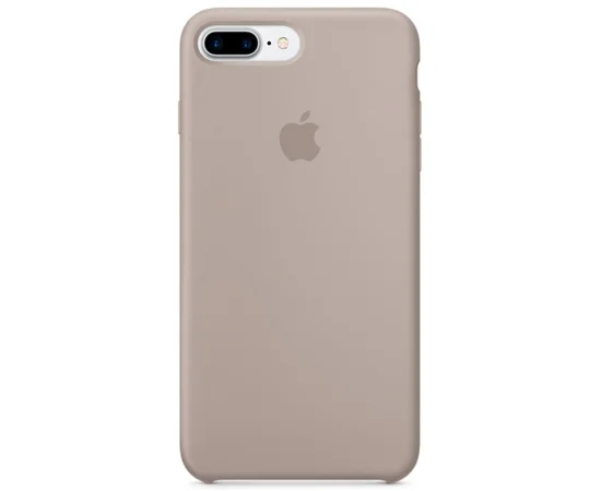 Чехол Silicone case (AAA) для Apple iPhone 7 plus / 8 plus (5.5") Серый / Pebble
