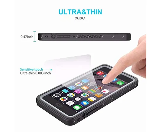 Водонепроницаемый чехол Shellbox для Apple iPhone 6/6s plus / 7 plus / 8 plus (5.5") Черный