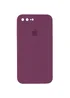 Чехол Silicone Case Square Full Camera Protective (AA) для Apple iPhone 7 plus / 8 plus (5.5") Бордовый / Maroon