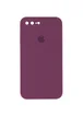 Чехол Silicone Case Square Full Camera Protective (AA) для Apple iPhone 7 plus / 8 plus (5.5") Бордовый / Maroon
