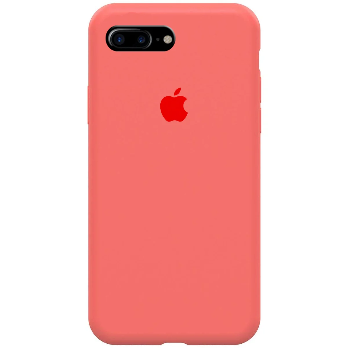 Чехол Silicone case (A) (с закрытым низом) для Apple iPhone 7 plus / 8 plus (5.5") Розовый  / Barbie pink