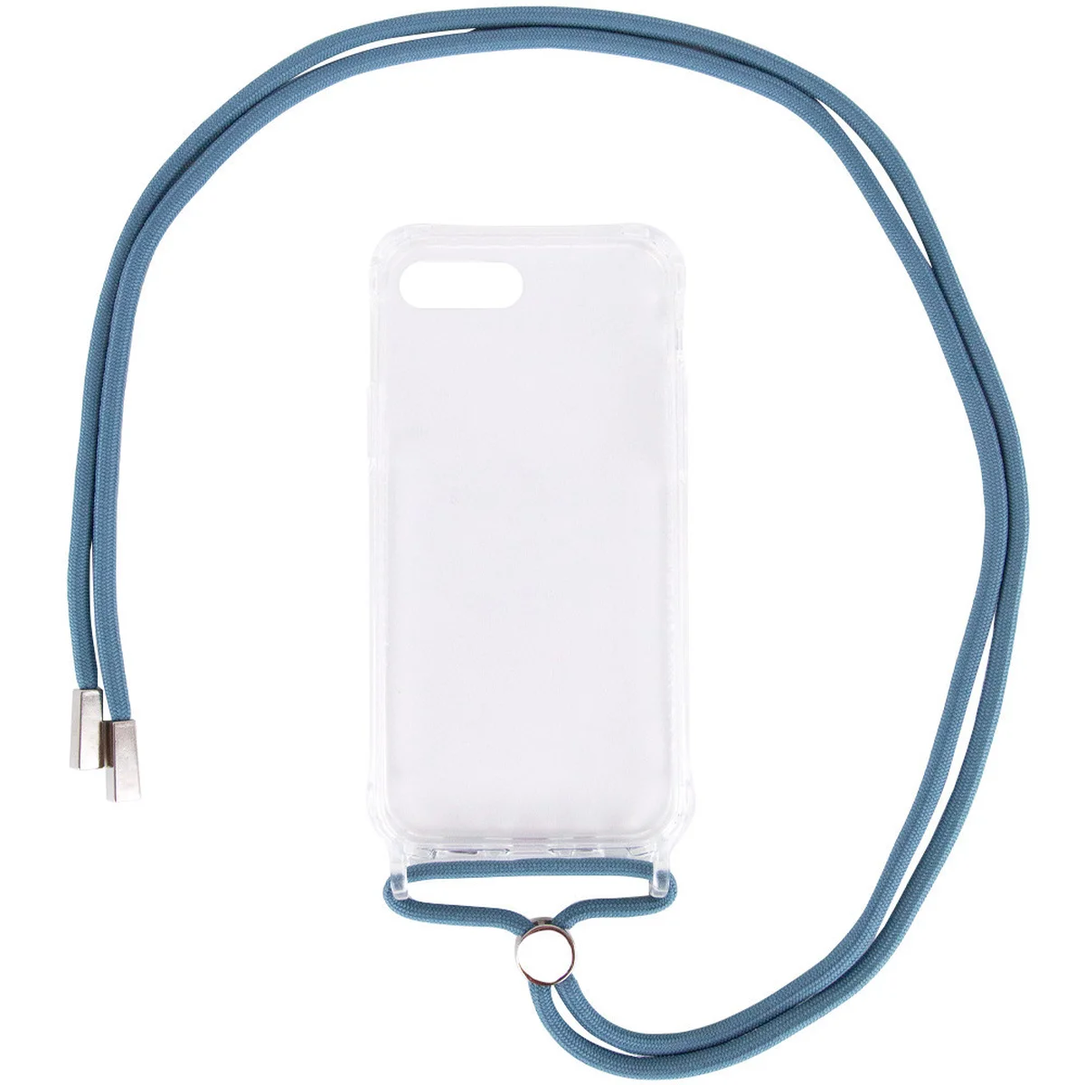 Чехол TPU Crossbody Transparent для Apple iPhone 7 plus / 8 plus (5.5") Зеленый / Pine green