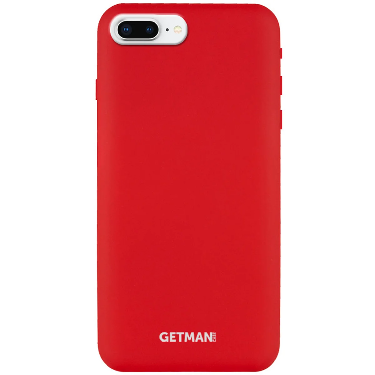 Чехол Silicone Case GETMAN for Magnet для Apple iPhone 7 plus / 8 plus (5.5") Красный / Red