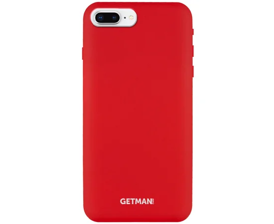 Чехол Silicone Case GETMAN for Magnet для Apple iPhone 7 plus / 8 plus (5.5") Красный / Red