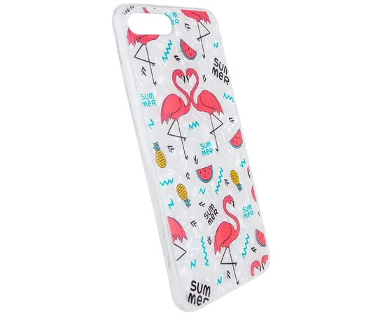 Накладка Glue Case Фламинго для Apple iPhone 7 plus / 8 plus (5.5") Белый