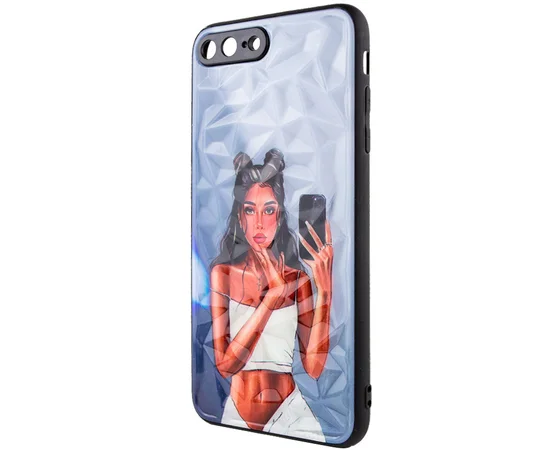 TPU+PC чехол Prisma Ladies для Apple iPhone 7 plus / 8 plus (5.5") Black in White