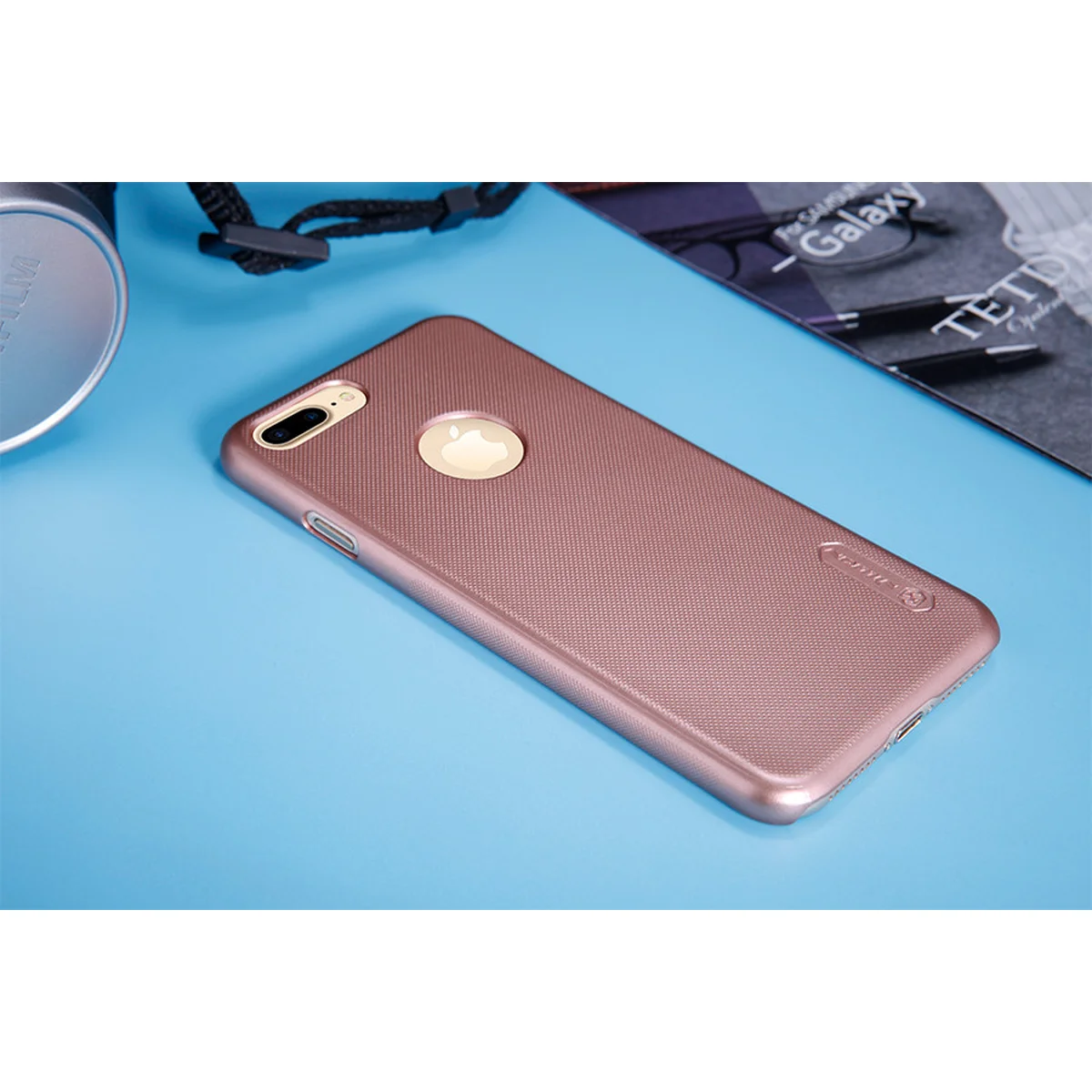 Чехол Nillkin Matte для Apple iPhone 7 plus / 8 plus (5.5") (+ пленка) Розовый / Rose Gold