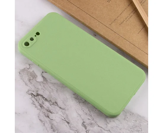 Силиконовый чехол Candy Full Camera для Apple iPhone 7 plus / 8 plus (5.5") Фисташковый