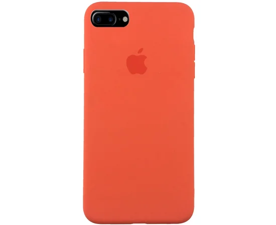 Чехол Silicone case (A) (с закрытым низом) для Apple iPhone 7 plus / 8 plus (5.5") Оранжевый / Nectraine