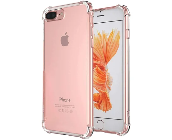 TPU чехол GETMAN Ease с усиленными углами для Apple iPhone 7 plus / 8 plus (5.5")) Прозрачный / Transparent