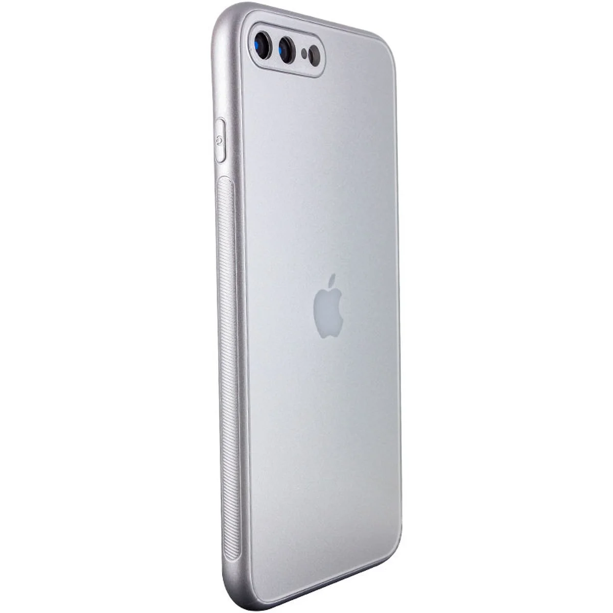 TPU+Glass чохол Matte Candy Full camera для Apple iPhone 7 plus / 8 plus (5.5") Білий