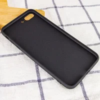 TPU+Glass чехол GLOSSY Logo Full camera для Apple iPhone 7 plus / 8 plus (5.5") Черный