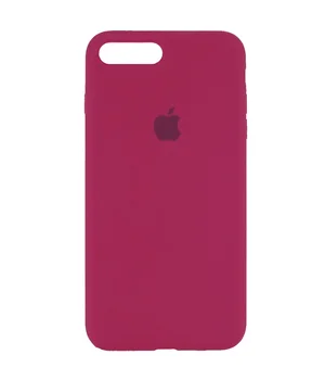 Чехол Silicone Case Full Protective (AA) для Apple iPhone 7 plus / 8 plus (5.5") Красный / Rose Red