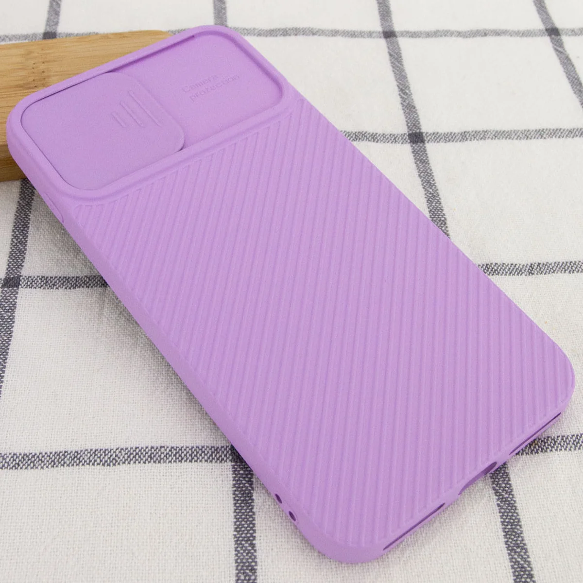 Чехол Camshield Square TPU со шторкой для камеры для Apple iPhone 7 plus / 8 plus (5.5") Сиреневый