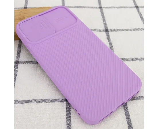 Чехол Camshield Square TPU со шторкой для камеры для Apple iPhone 7 plus / 8 plus (5.5") Сиреневый