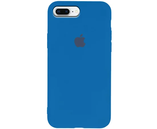 Чехол Silicone Case Slim Full Protective для Apple iPhone 7 plus / 8 plus (5.5") Синий / Blue