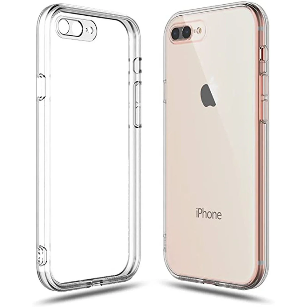 TPU чехол Epic Transparent 1,5mm Full Camera для Apple iPhone 7 plus / 8 plus (5.5") Бесцветный (прозрачный)