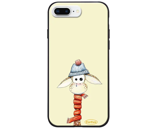 TPU+PC чехол ForFun для Apple iPhone 7 plus / 8 plus (5.5") Жираф в шапке