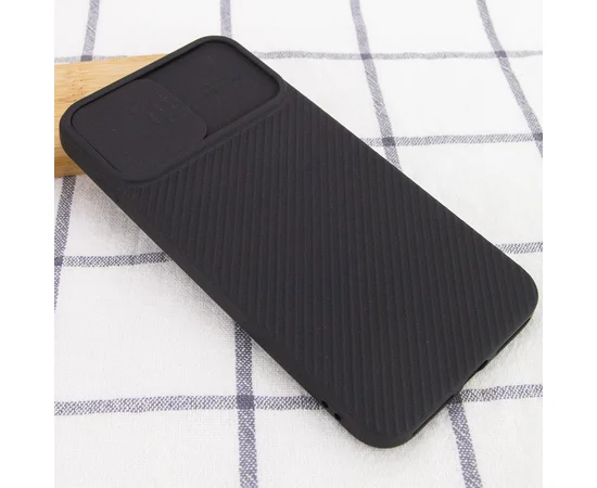 Чехол Camshield Square TPU со шторкой для камеры для Apple iPhone 7 plus / 8 plus (5.5") Черный