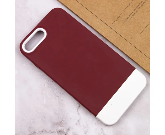 Чехол TPU+PC Bichromatic для Apple iPhone 7 plus / 8 plus (5.5") Wine / White