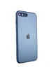 TPU+Glass чехол Matte Candy Full camera для Apple iPhone 7 plus / 8 plus (5.5") Синий