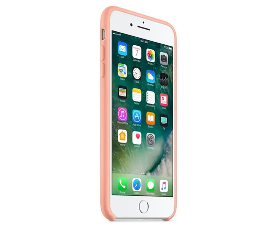 Чехол Silicone case (AAA) для Apple iPhone 7 plus / 8 plus (5.5") Розовый / Flamingo